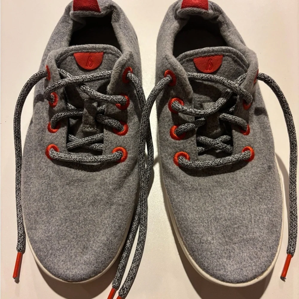 Allbirds Sneakers in Gray with Red - Picture 1 of 8